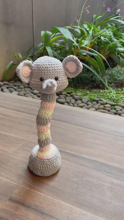 Aneka Benang x Amimoo Amigurumi - DIY Dancing Elephant KIT / Paket Merajut Pemula Lengkap Gajah Menari