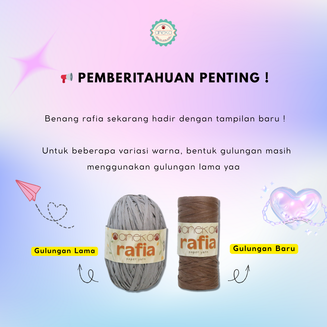 KATALOG - Benang Rajut Rafia / Raffia Paper Yarn