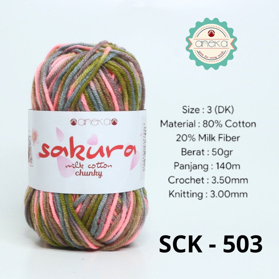 CATALOG - Sakura Milk Cotton Chunky Mix Sembur Mix Cotton Knitting Yarn PART 3