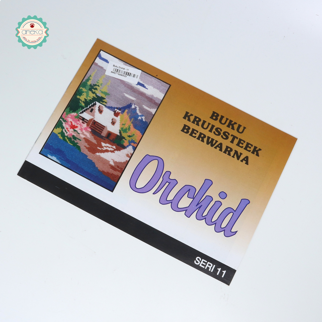 BUKU KRISTIK/CROSS STITCH ORCHID KRUISSTEEK BERWARNA