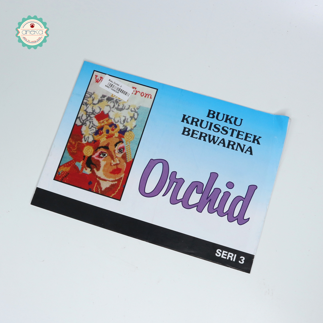 BUKU KRISTIK/CROSS STITCH ORCHID KRUISSTEEK BERWARNA