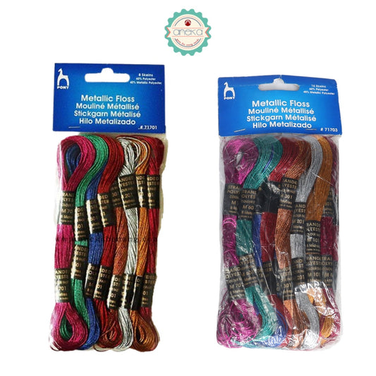 Pony - Metallic Embroidery Thread - 71701 &amp; 71703