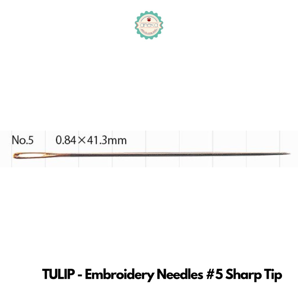 Tulip Jarum Needles for Quilting, Sashiko, Embroidery, Tapestry, Sewing, Piecing, Chenille, & Applique