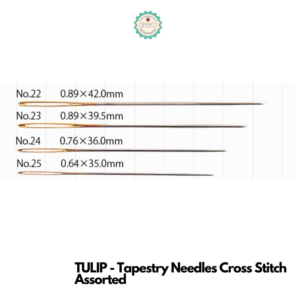 Tulip Jarum Needles for Quilting, Sashiko, Embroidery, Tapestry, Sewing, Piecing, Chenille, & Applique