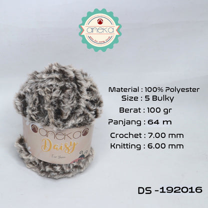 KATALOG - Benang Rajut Daisy / Bulu / Soft Fluffy Faux Fur Yarn - 32 dan 64 m