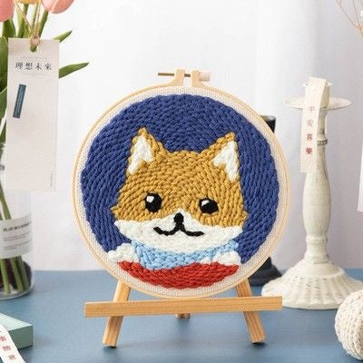 KATALOG - Round Canvas Punch Needle ANK / Kanvas Punch Bulat DIY