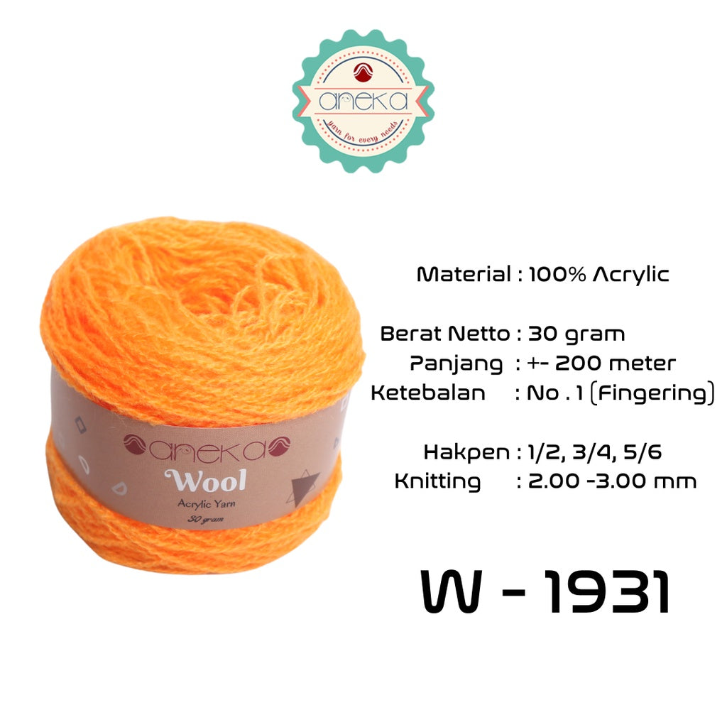 KATALOG - Benang Rajut Wool / Wol / Siet Yarn 30 dan 50 gram - 3