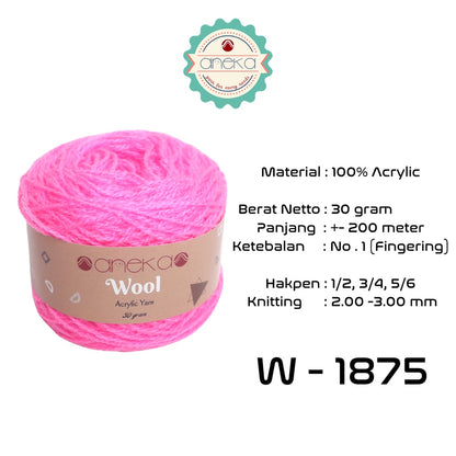 KATALOG - Benang Rajut Wool / Wol / Siet Yarn 30 dan 50 gram - 3