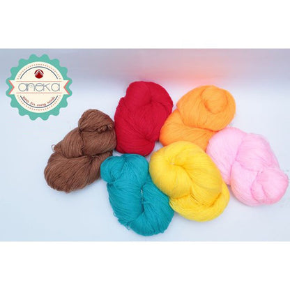 KATALOG - Benang Rajut Wool / Wol / Siet Yarn 200 gram VONEL (BENTUK HANK, TIDAK DIGULUNG) PART 1