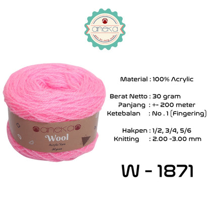 KATALOG - Benang Rajut Wool / Wol / Siet Yarn 30 dan 50 gram - 3