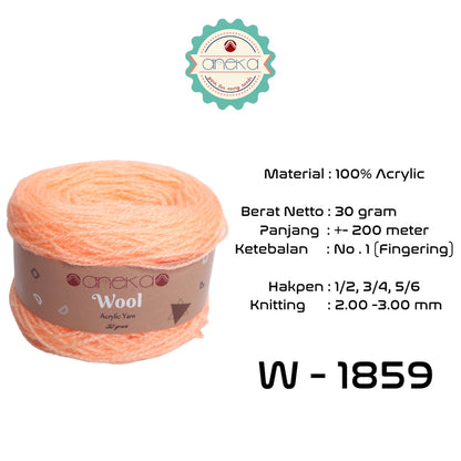 KATALOG - Benang Rajut Wool / Wol / Siet Yarn 30 dan 50 gram - 3