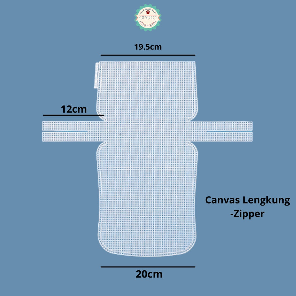 AnekaBenang - Plastic Canvas / DIY Plastic Bag Shaped Canvas - 3mm Grid