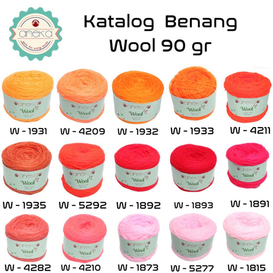 KATALOG - Benang  Rajut Wool / Wol / Siet Yarn 90 gram  - PART 3