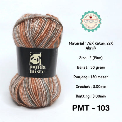 KATALOG -  Benang Rajut Katun Panda Misty Sembur / Semprot Wol / Stonewashed Yarn / Mix Colors - PART 3