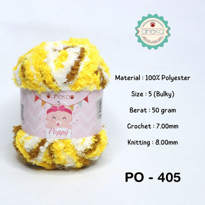 KATALOG - Benang Rajut Handuk Poppy Sembur  / Towel Yarn Mix Colors