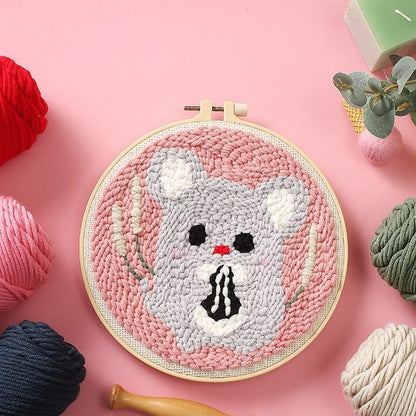 KATALOG - Round Canvas Punch Needle ANK / Kanvas Punch Bulat DIY