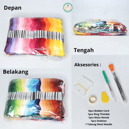 AnekaBenang - Benang Sulam / Menyulam / Embroidery + Aksesoris