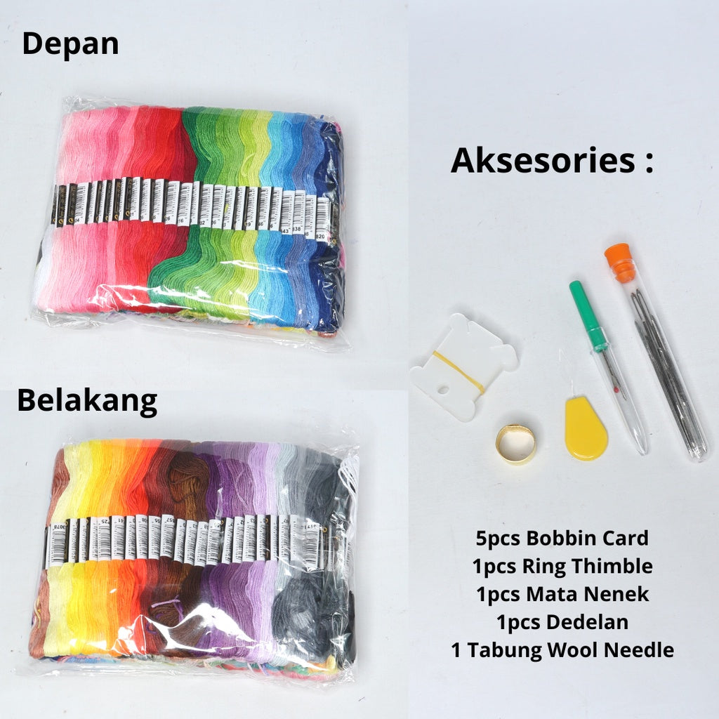 AnekaBenang - Benang Sulam / Menyulam / Embroidery + Aksesoris