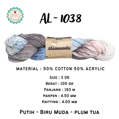 KATALOG - Benang Rajut Alamanda / Hand Dyed Yarn Cotton Yarn / Katun