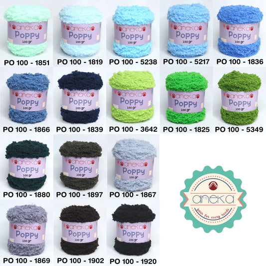 KATALOG - Benang Rajut Handuk Poppy / Towel Yarn 100gr Part 2