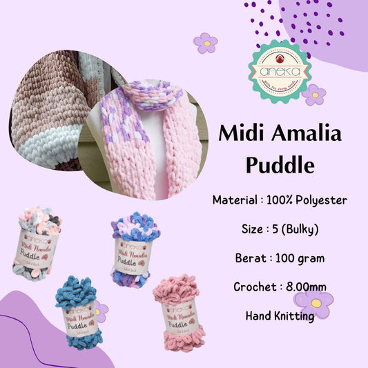 CATALOG - Amalia Puddle Midi Knitting Yarn / Puffy Yarn