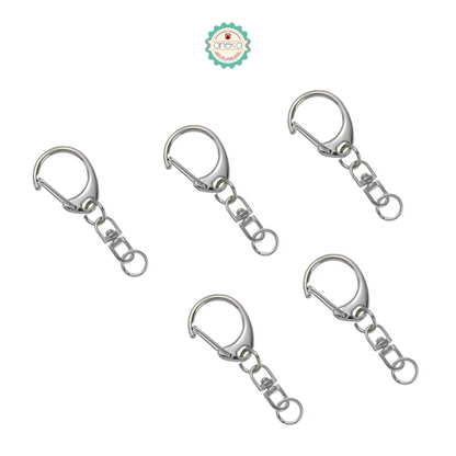 KATALOG - [5PCS] Kait Carabiner Bentuk C / Clasp Buckle Keychain Hook Premium