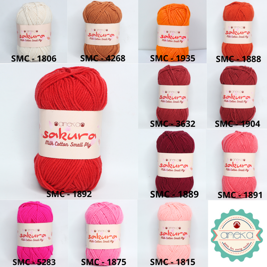 CATALOG - 4 ply Milk Cotton Knitting Yarn / Sakura SMALL PLY Milk Cotton Yarn - 2